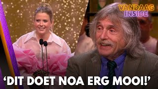 Vandaag Insidetafel hoort speech Noa Vahle op Gouden TelevizierRing Gala Doet ze erg mooi [upl. by Monaco]