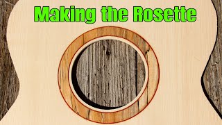 Making and Installing the Rosette  Building an Acoustic Guitar [upl. by Iand]