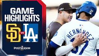 Padres vs Dodgers NLDS Game 2 Highlights 10624  MLB Highlights [upl. by Hael440]