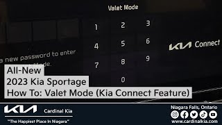 AllNew 2023 Kia Sportage  How To Use Your Valet Mode Kia Connect Feature [upl. by Darbie67]