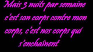 3 nuits par semaine paroles [upl. by Cortney]