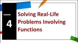 Solving real life situations involving functions Functions General mathematics Grade 11 [upl. by Thursby]