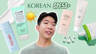 ☀️NEW SPF50 KOREAN Sunscreens Review Hit or Miss textures • Benton Jumiso Heimish Tocobo [upl. by Sirret174]