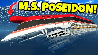 MS Poseidon CAPSIZES By a TSUNAMI in Stormworks Sinking Ship Survival [upl. by Pet]