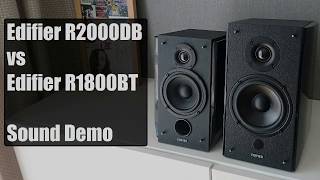 Edifier R2000DB vs Edifier R1800BT  Sound Demo [upl. by Petrie52]