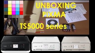 PIXMA TS5020 TS5050 series part1  Unboxing [upl. by Witha]