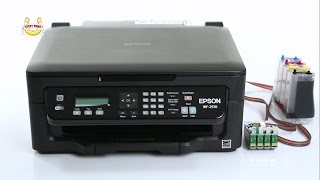 Установка СНПЧ на МФУ Epson WF2510 [upl. by Aneev]