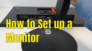 How to setup the Lenovo Thinkvision Monitor [upl. by Harragan179]