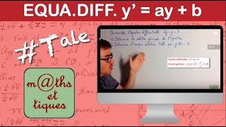 Résoudre une équation différentielle du du type yayb 2  Terminale [upl. by Evante]