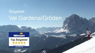 Skigebiet Val Gardena Gröden  wwwskiresortde [upl. by Anen]