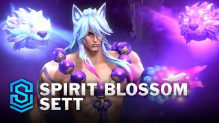 Spirit Blossom Sett Wild Rift Skin Spotlight [upl. by Barbabra]