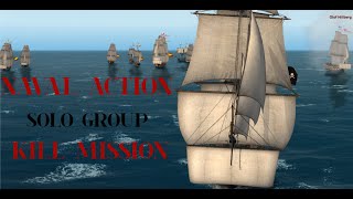 NAVAL ACTION Solo group kill mission so close [upl. by Sherm]