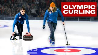 Can an Average Guy Beat the US Olympic Curling Team  Above Average Joe  GQ Sports [upl. by Harman]