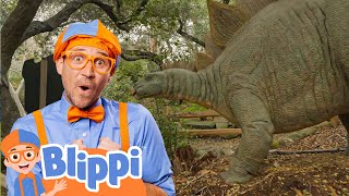 Blippi and the Big Dinosaur  Kids Learn  Nursery Rhymes  Sing Along [upl. by Eppilihp]