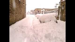 Valognes après la tempête de neige des 11 et 12 mars 2013  Cotentin Manche [upl. by Smaj]