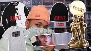 SUPREME x SCARFACE DROPS TOMORROW FW17 WEEK 8 [upl. by Cain795]