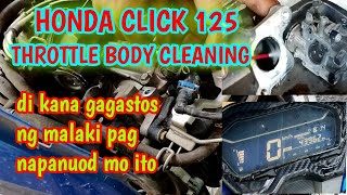 CLICK 125 THROTTLE BODY CLEANING TUTORIAL [upl. by Crescin503]