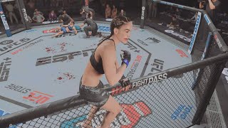 Rose Namajunas vs Tracy Cortez Epic Battle  UFC 5 [upl. by Adirem]