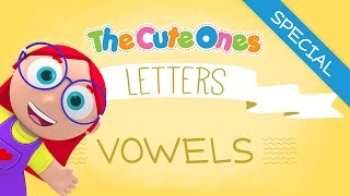 MIX The Cute Ones  LETTERS Vowels  Activities [upl. by Ellebasi638]