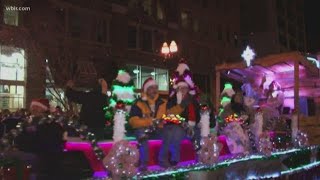 2022 GATLINBURG TN  FANTASY OF LIGHTS CHRISTMAS PARADE  BEST FLOATS OF THE PARADE [upl. by Ecyak]