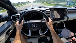 2024 Toyota Tundra 1794 TRD Offroad POV Drive Impressions and ASMR [upl. by Culliton]