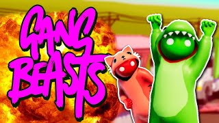 PELEAS SALVAJES  Gang Beasts Momentos Divertidos [upl. by Sena]