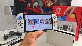 UNBOXING NINTENDO SWITCH OLED EM 2024 MEU PRIMEIRO CONSOLE [upl. by Etterual]