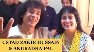 Ustad Zakir Hussain presenting Anuradha Pal  Tabla Jugalbandi  Punjab Gharana Kaida [upl. by Giuliana]