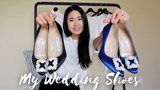 Found My Wedding Shoes  Manolo Blahnik Hangisi Unboxing Review  Comparison [upl. by Niamjneb]