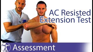 AC Resisted Extension Test  Acromioclavicular Joint Pathology [upl. by Collier]