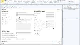 Dynamics AX 2012 Trade  Products  Create a Released Product [upl. by Mulry525]