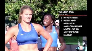 Dafne Schippers World Lead 2229 200m  2017 Bryan Clay Invite [upl. by Tay]