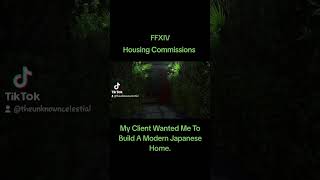 Final Fantasy XIV Housing Commissions Modern Japanese Home ffxiv gaming mmorpg [upl. by Ludly]