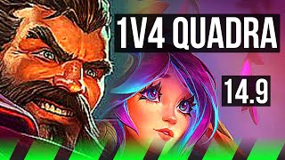 GRAVES vs LILLIA JGL  1v4 Quadra Dominating  NA Master  149 [upl. by Matlick47]