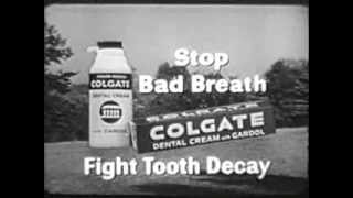 Colgate toothpaste TV commercial 1958 [upl. by Filmore]