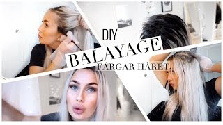 FÄRGAR HÅRET  balayage på blondt hår [upl. by Nyladnohr52]