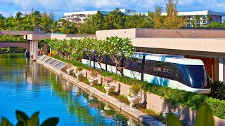 Worlds Most Awesome Train Ride inside Hilton Waikola Village  Hawaii [upl. by Fitz812]