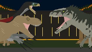 T Rex amp Therizinosaurus vs Giganotosaurus  Jurassic World Dominion Final Battle [upl. by Nawiat57]