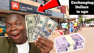 Vlog  Come with me to exchange US dollars to Ugandan shillingshow much Ugandan YouTubers make [upl. by Shanon]