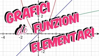 Grafici di funzioni elementari  come rappresentarli [upl. by Lubin386]