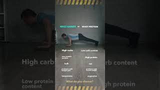 MASS GAINER vs WHEY PROTEIN fitness mealplan [upl. by Molini]