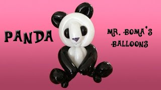 Panda Balloon Animal Tutorial Balloon Twisting amp Modeling 16 [upl. by Nirehs]