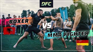 German PITBULL vs Albanian BOXER  MMAFight  DFC [upl. by Ardena]