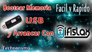 Como Bootear Wifislax Os y Arrancar Desde una Memoria Usb Facil y Rapido [upl. by Ezitram]