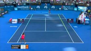 A Radwanska v V Azarenka Highlights Womens Singles Semi Final Sydney International 2012 [upl. by Sacha]