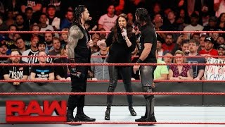 Seth Rollins and Roman Reigns are out for Braun Strowman Raw Dec 26 2016 [upl. by Eanat627]