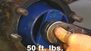 How to adjust Wheel Bearings on a Rear Drive Axle [upl. by Zeret]