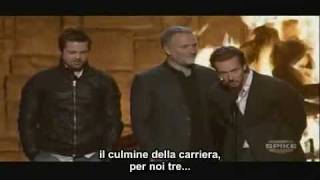 Spike Tv Guy Award  Fincher Norton Pitt sub ita [upl. by Ydissak]