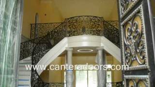 Custom Wrought Iron Railings by Cantera Doors [upl. by Ahsinak]