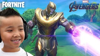 Im Thanos Fortnite Avengers Endgame Gameplay With CKN Gaming [upl. by Eetnuahs944]